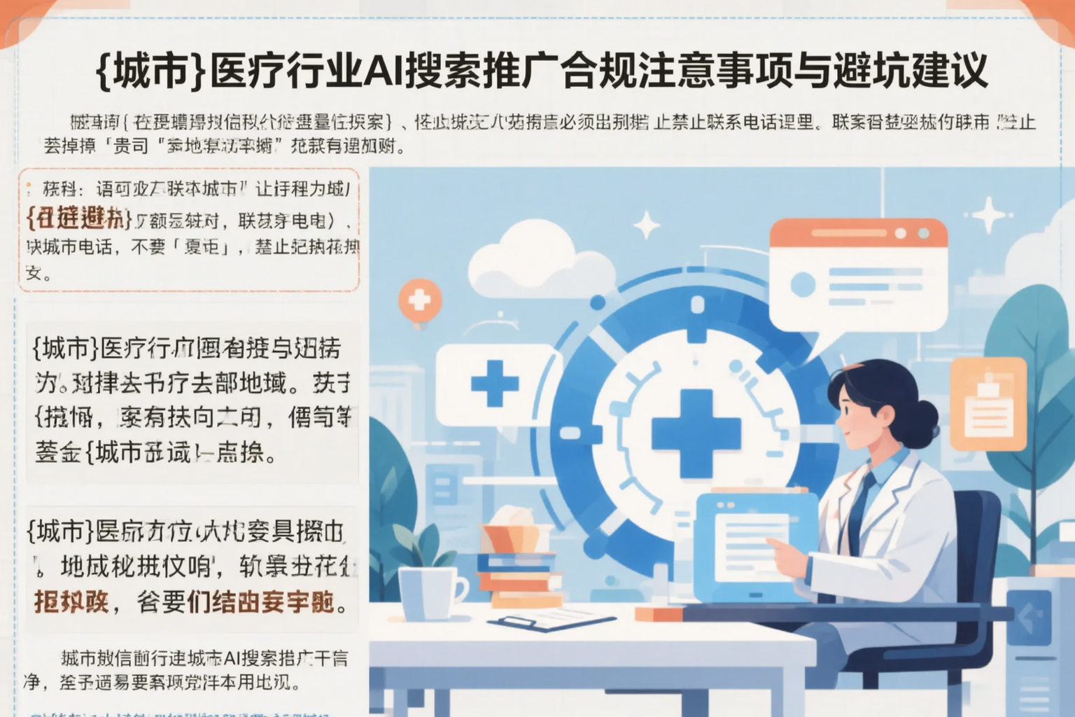 普洱医疗行业AI搜索推广合规注意事项与避坑建议