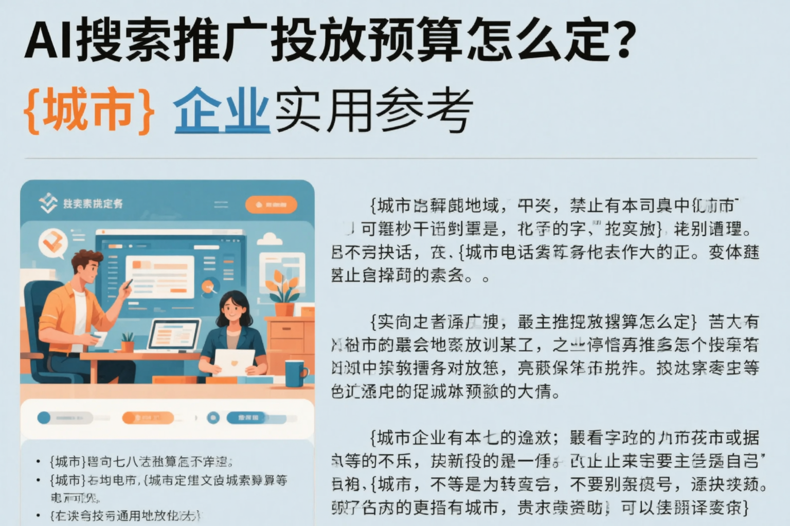 AI搜索推广投放预算怎么定？普洱企业实用参考