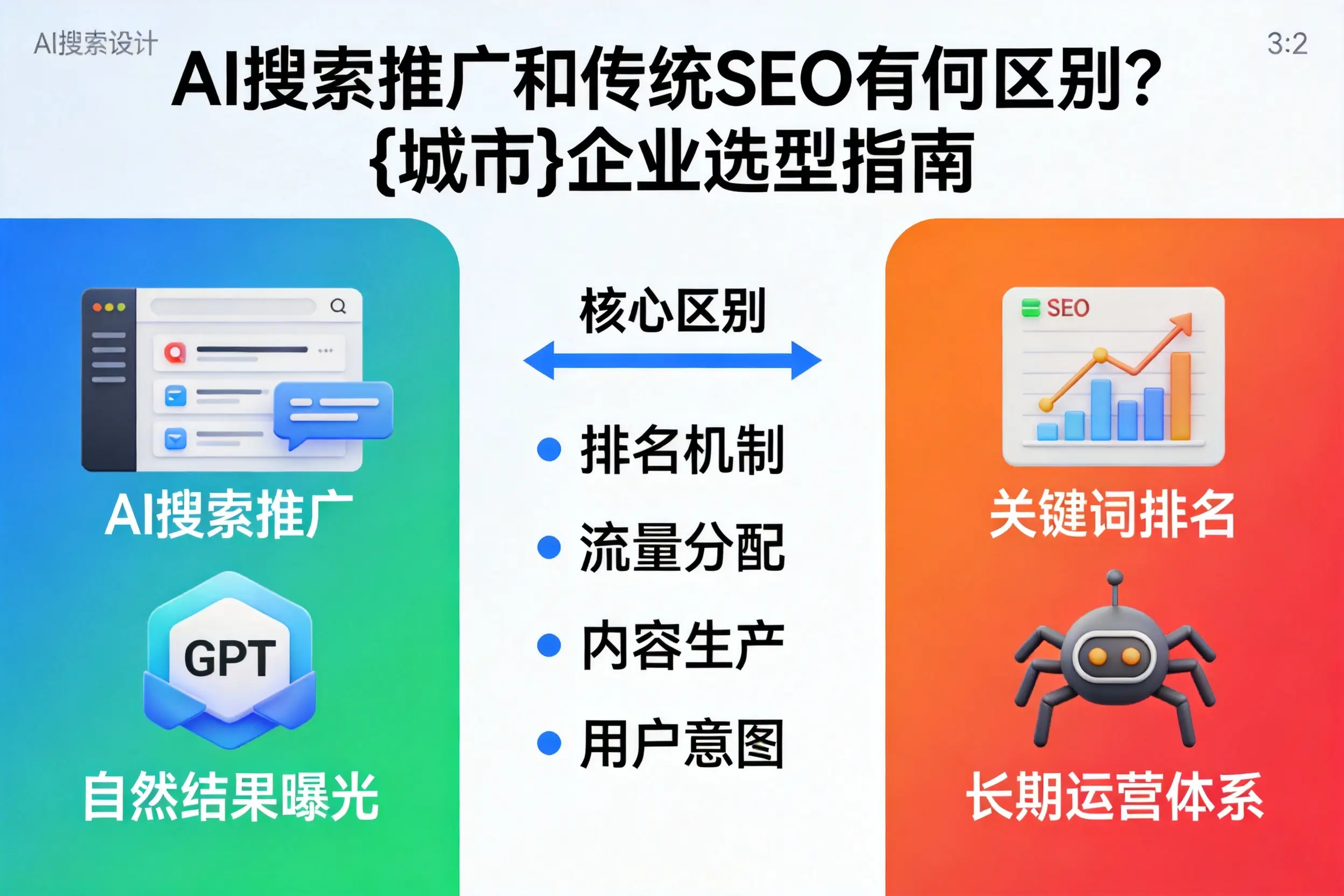 AI搜索推广和传统SEO有何区别?普洱企业选型指南
