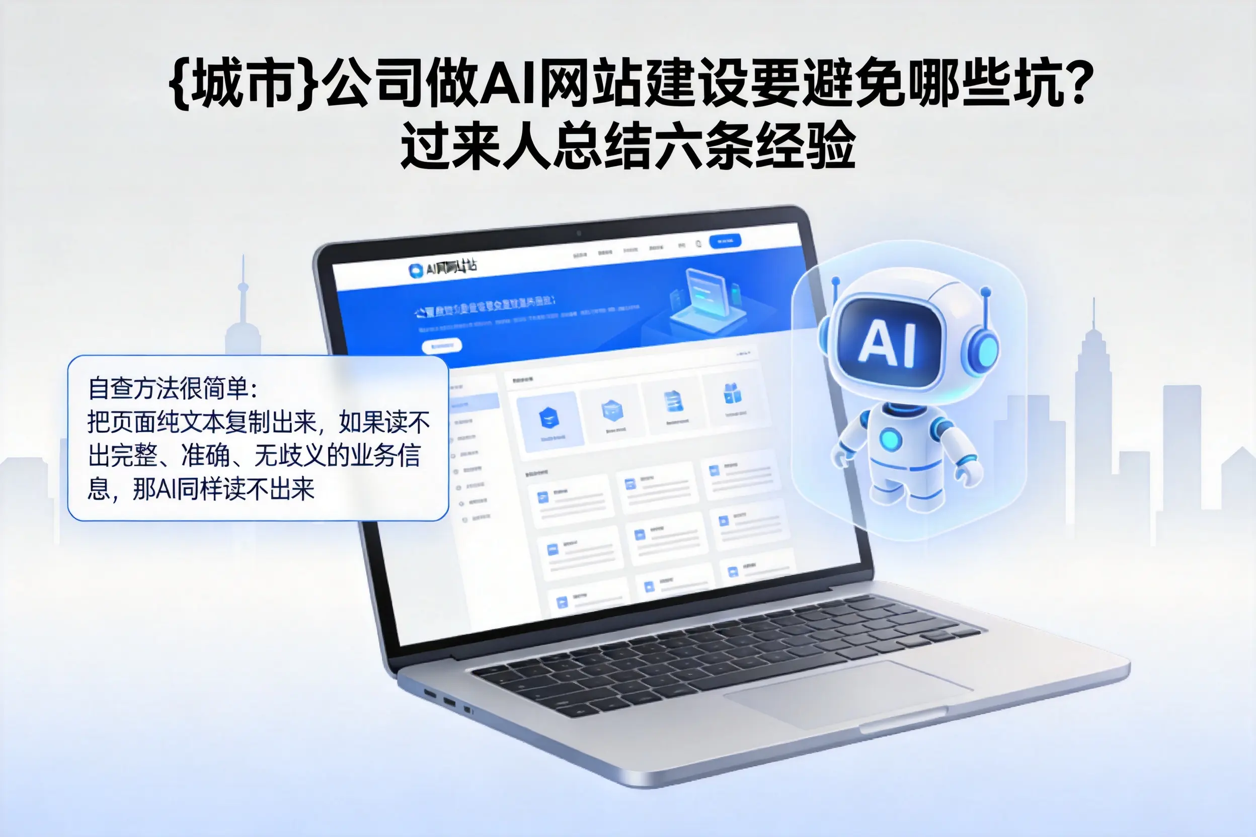 普洱公司做AI网站建设要避免哪些坑?过来人总结六条经验