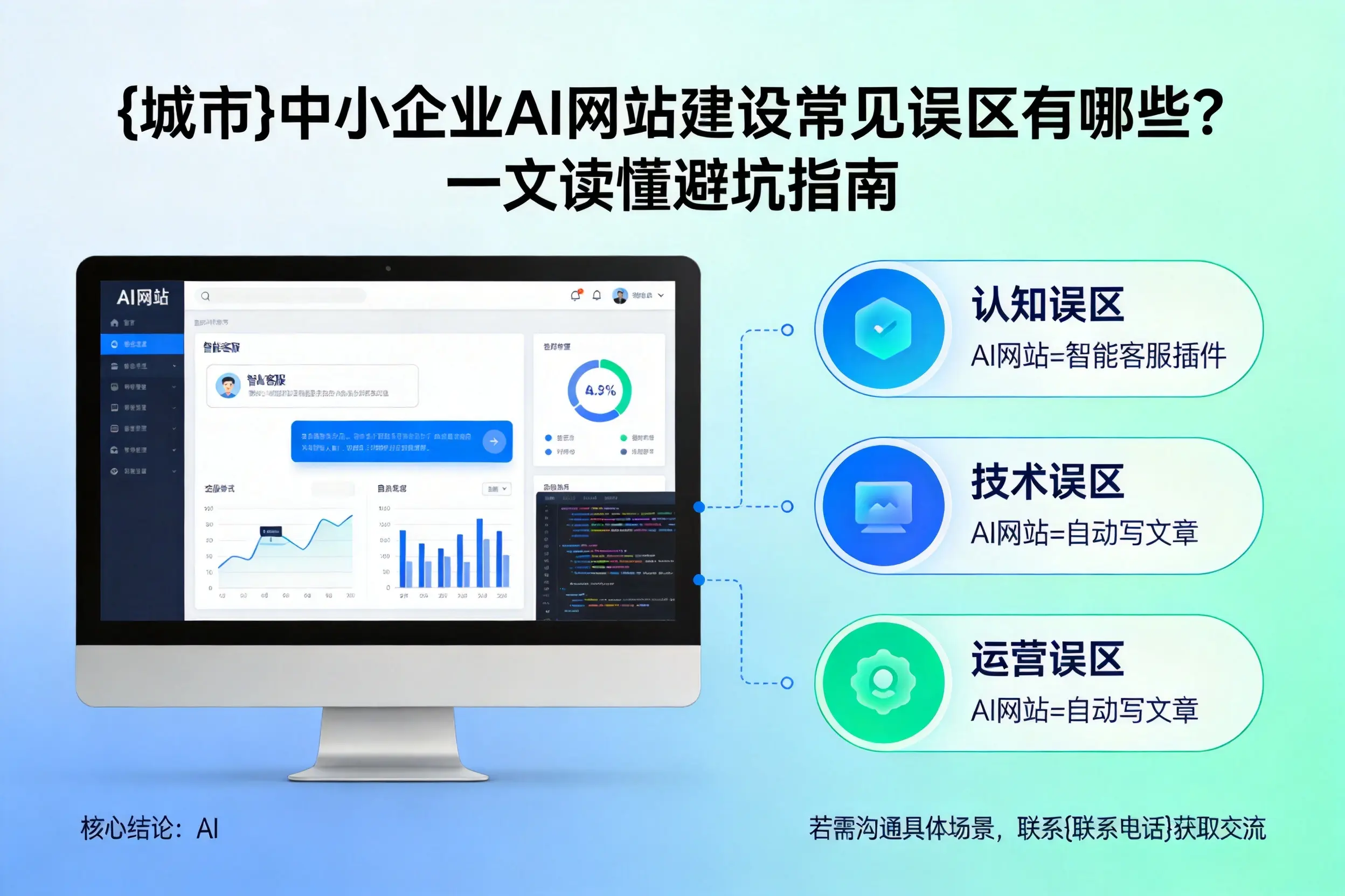 普洱中小企业AI网站建设常见误区有哪些?一文读懂避坑指南
