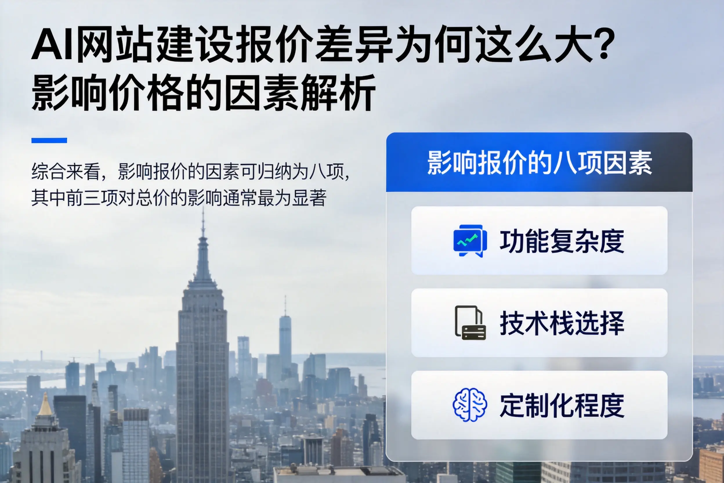 普洱AI网站建设报价差异为何这么大?影响价格的因素解析